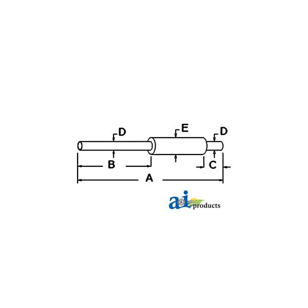 Muffler 53" x6" x6"